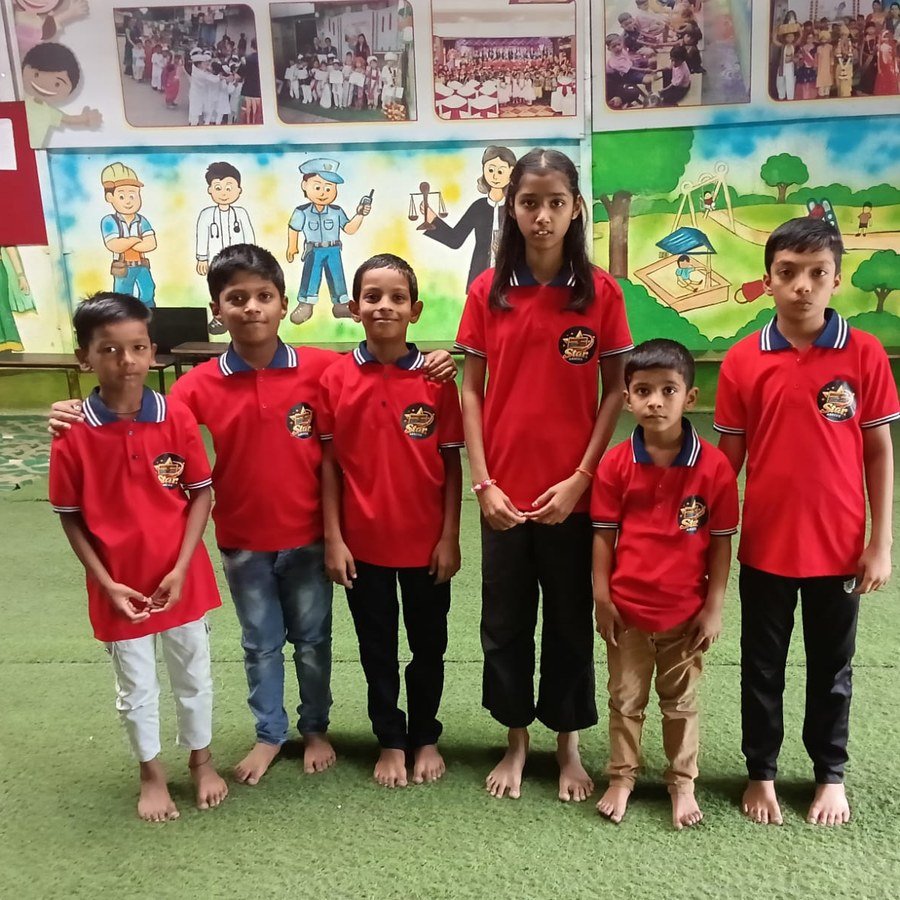 Star Abacus students working on their abacus kits